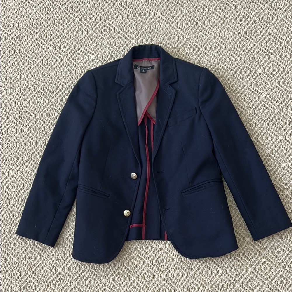 Kids Navy Crewcuts Blazer (Size 8)